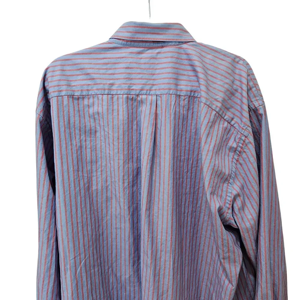 Men's Peter Millar Long Sleeve Botton Down Dress Shirt, Size XXL - Picture 4 of 8